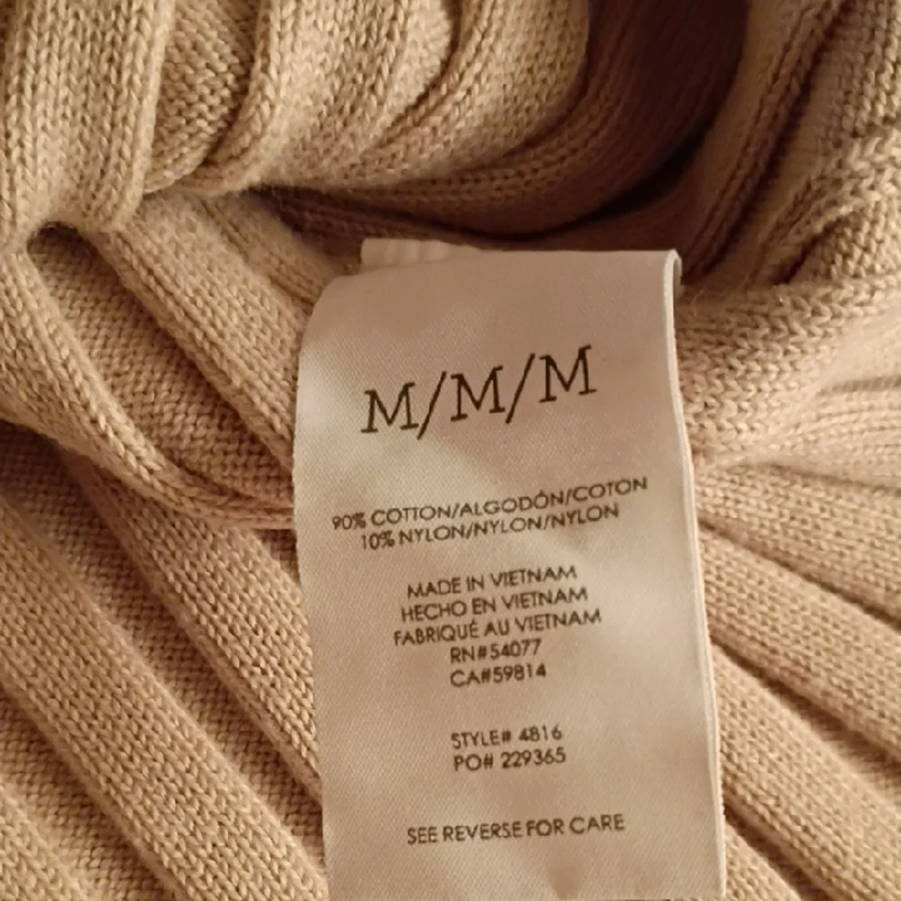 CAbi Beige Ribbed Crew Neck Sweater - Picture 6 of 6